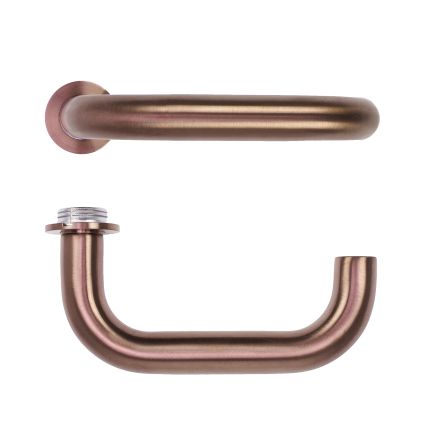 Zoo Hardware Maggiore Lever on 32mm Round Mini Rose - PVD Bronze