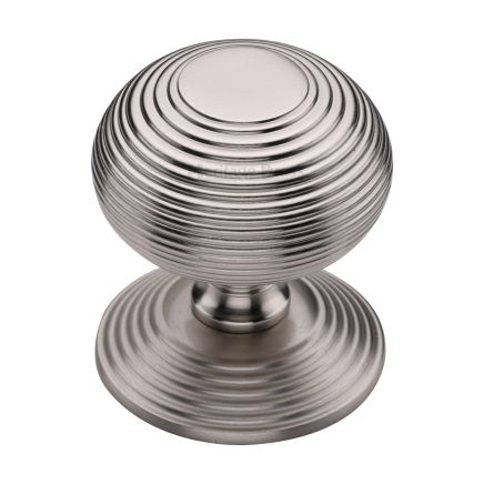 Heritage Brass Centre Door Knob Reeded Design 3 1/2 Satin Nickel Finish
UK Registered Design Number 6241152
