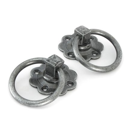 Pewter Ring Turn Handle Set