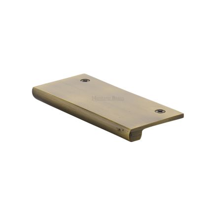 Heritage Brass EPT Edge Pull Cabinet Handle 100mm Antique Brass finish