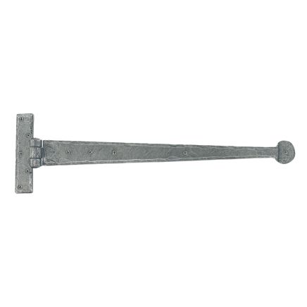 Pewter 18" Penny End T Hinge (pair)