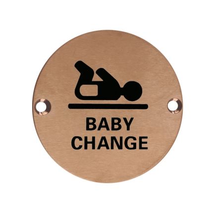Zoo Hardware Baby Change - 76mm dia - PVD Bronze
