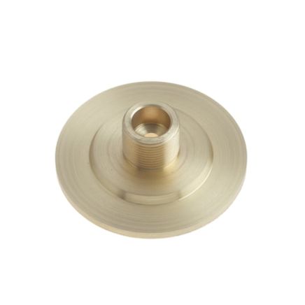 Burlington Stepped Bases to Suit Wall Mounted Doorstops Satin Brass - By Frelan Hardware - BUR973SB
