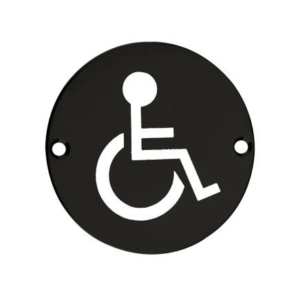 Zoo Hardware Sex Symbol - Disabled - 76mm dia - Black