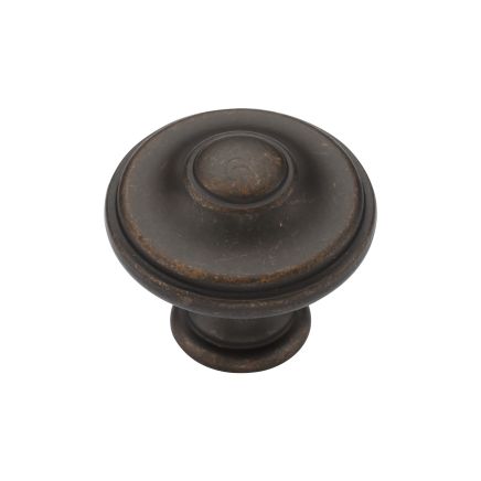 Domed Round Knob 030mm Matt Bronze finish
