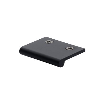 Heritage Brass EP Edge Pull Cabinet Handle 50mm Matt Black finish