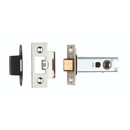 Heavy Sprung Tubular Latch 76mm - Nickel Plate
