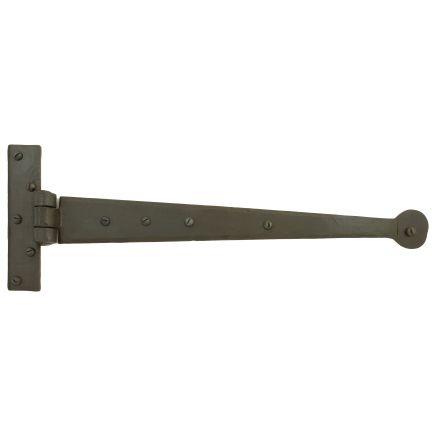Beeswax 15" Penny End T Hinge (pair)