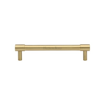 Heritage Brass Cabinet Pull Phoenix Design 128mm CTC Satin Brass finish
