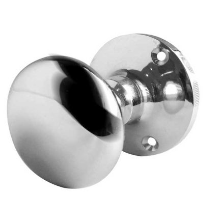 Jedo Kontrax Mushroom Mortice Door Knobs Polished Chrome - By Frelan Hardware - JV35BPC
