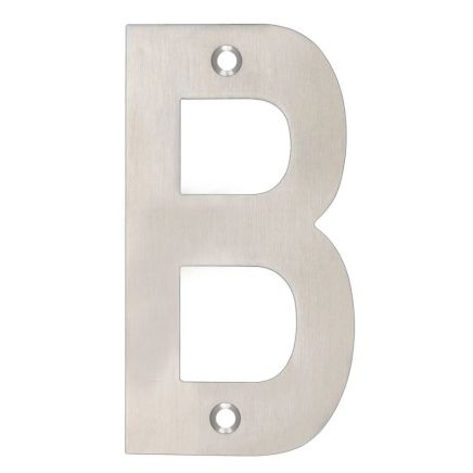 Zoo Hardware Letter - B - 102mm - Satin Stainless