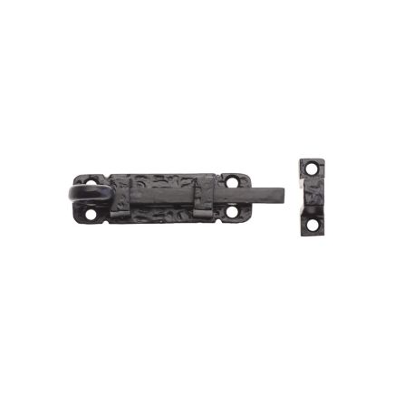 Zoo Hardware Curly Tail Door Bolt - 4" - Black