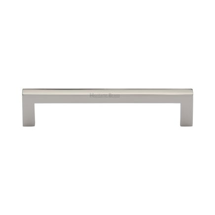 Heritage Brass Cabinet Pull City Design 128mm CTC Polished Nickel Finish