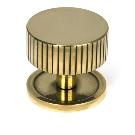 Aged Brass Judd Cabinet Knob - 38mm (Plain)