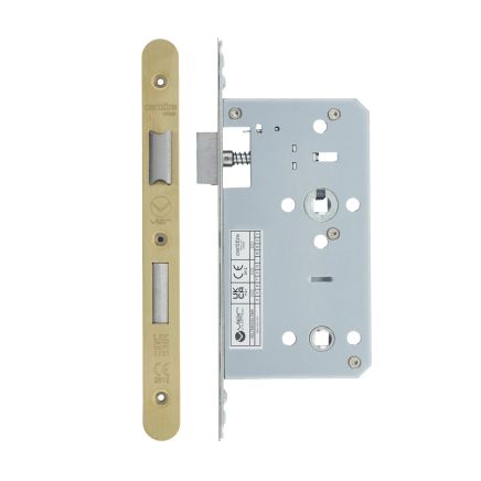 Zoo Hardware 2 Piece - DIN bathroom - 78mm c/c - backset 60mm - Brass