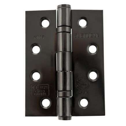 Atlantic Ball Bearing Hinges Grade 13 Fire Rated 4" x 3" x 3mm - Black Nickel (Pair)