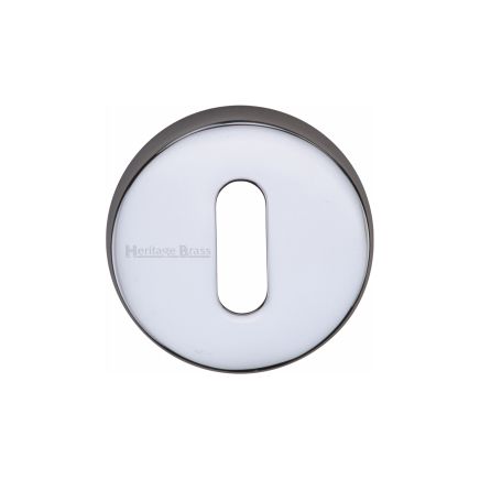 Heritage Brass Key Escutcheon Polished Chrome finish