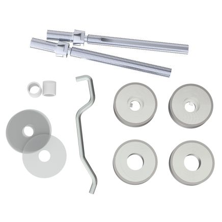 Back To Back Fixing Pack - Satin Stainless Steel
