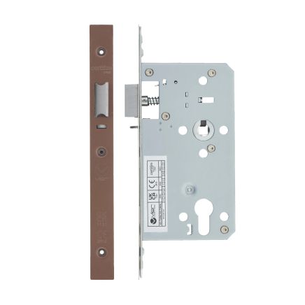 Zoo Hardware 2 Piece - DIN night latch - 72mm c/c - backset 60mm - Bronze