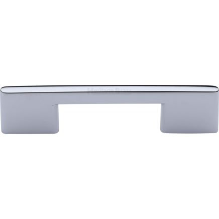Heritage Brass Cabinet Pull Victorian Design 96mm CTC Polished Chrome finish