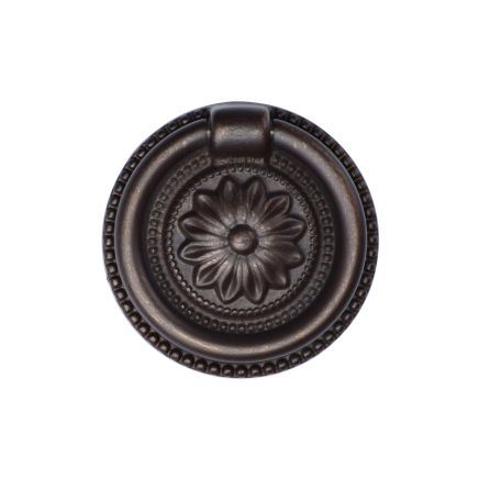 Floral Ring Pull 047mm Matt Bronze finish