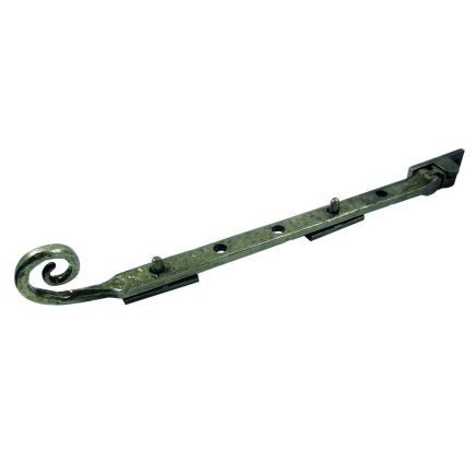 Antique Range Curly Tail Casement Stays 250mm Pewter - By Frelan Hardware - PEW20