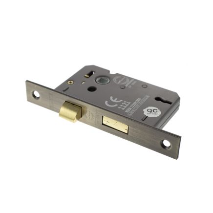 Atlantic 3 Lever Key Sashlock [CE] 2.5" - Antique Brass
