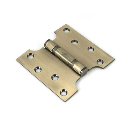 Aged Brass 4" x 2" x 4" Parliament Hinge (pair) ss