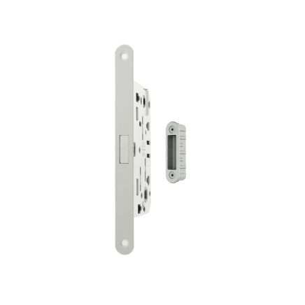 AGB Polaris 2XT Magnetic Bathroom Lock 50mm backset with strike plates for ALU doors - White
