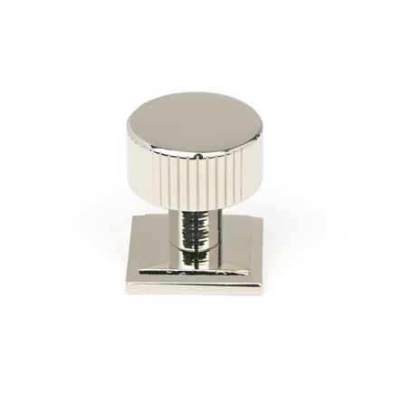 Polished Nickel Judd Cabinet Knob - 25mm (Square)