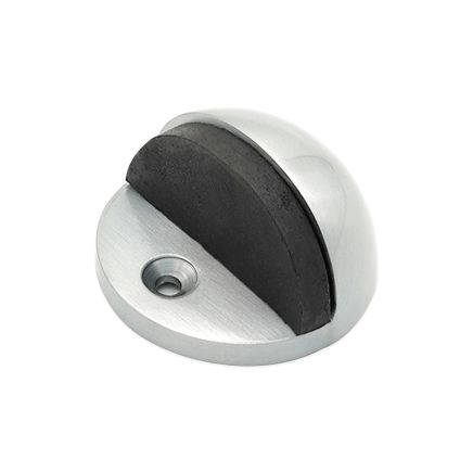 Half Moon Door Stopper Satin Chrome