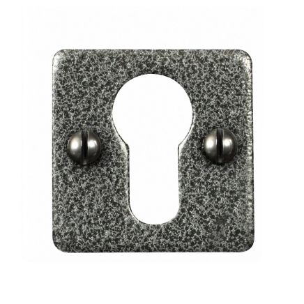 Square Euro Escutcheon - Forged Steel