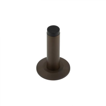 Burlington Plain Wall Mounted Door Stops Chamfered Rose Dark Bronze - By Frelan Hardware - BUR-970DB-972DB