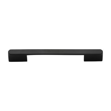 Heritage Brass Cabinet Pull Bridge Design 192&224mm CTC Matt Black Finish