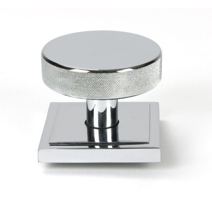 Polished Chrome Brompton Centre Door Knob (Square)