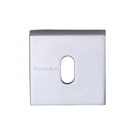 Heritage Brass Square Key Escutcheon Polished Chrome finish