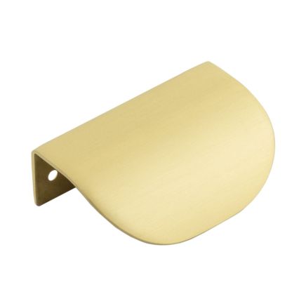 Burlington 75mm Satin Brass Arched Edge Pull - By Frelan Hardware - BUR941SB