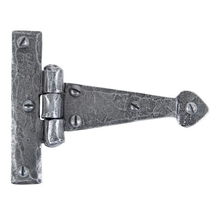 Pewter 4" Arrow Head T Hinge (pair)