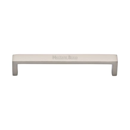 Heritage Brass Cabinet Pull Wide Metro Design 160mm CTC Satin Nickel Finish