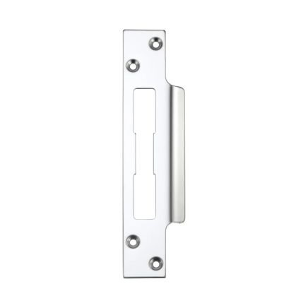 Zoo Hardware Spare Extended Tongue Strikes for UK Locks C/W fixing Screws - Stainless Steel