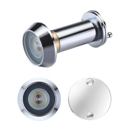 Zoo Hardware Door Viewer with Glass Lens - Polished Chrome