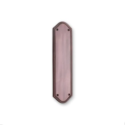 Georgian Half Round Finger Plate 300mm Aged Bronze