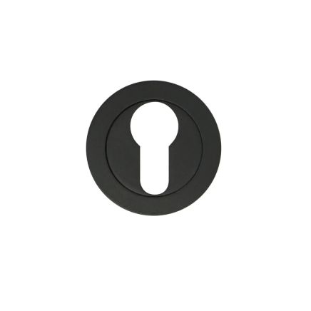 Zoo Hardware Escutcheon euro profile - Matt Black