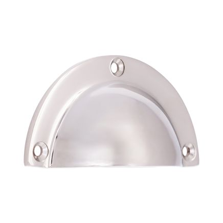 Crescent Cup Pull Polished Nickel