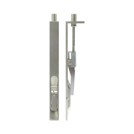 Stainless Steel Lever Action Flushbolts Square Forend 200x20mm Satin Stainless Steel - By Frelan Hardware - JSS51