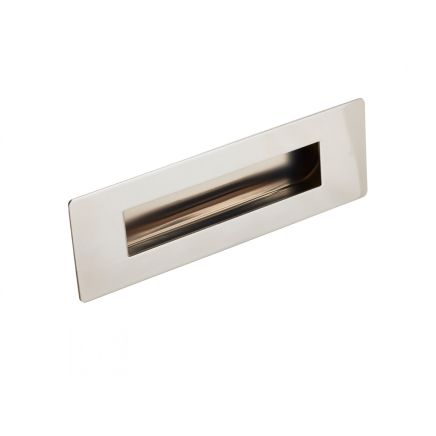 Steelworx Rectangular Flush Pull - Bright Stainless Steel