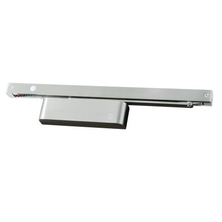 Rutland TS.FIRETRAK Cam Action Electromagnetic Hold Open Slide Rail Closer, Silver