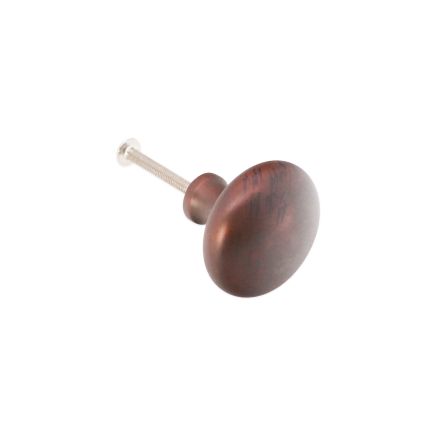 Mushroom 38mm Cupboard Knob Aged Bronze