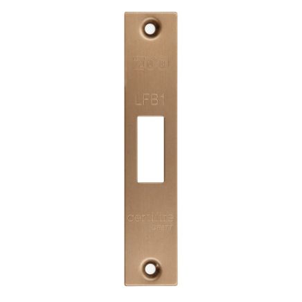 Zoo Hardware Square Forend, Strike and Escutcheon Pack t/s ZFB01 Fire Brigade Lock - Bronze