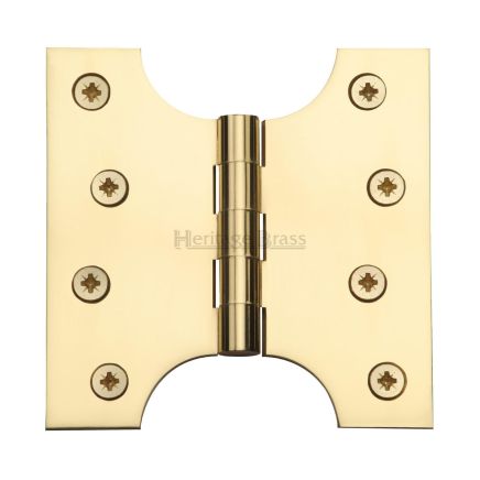 Heritage Brass Parliament Hinge Brass 4" x 2" x 4" Polished Brass finish